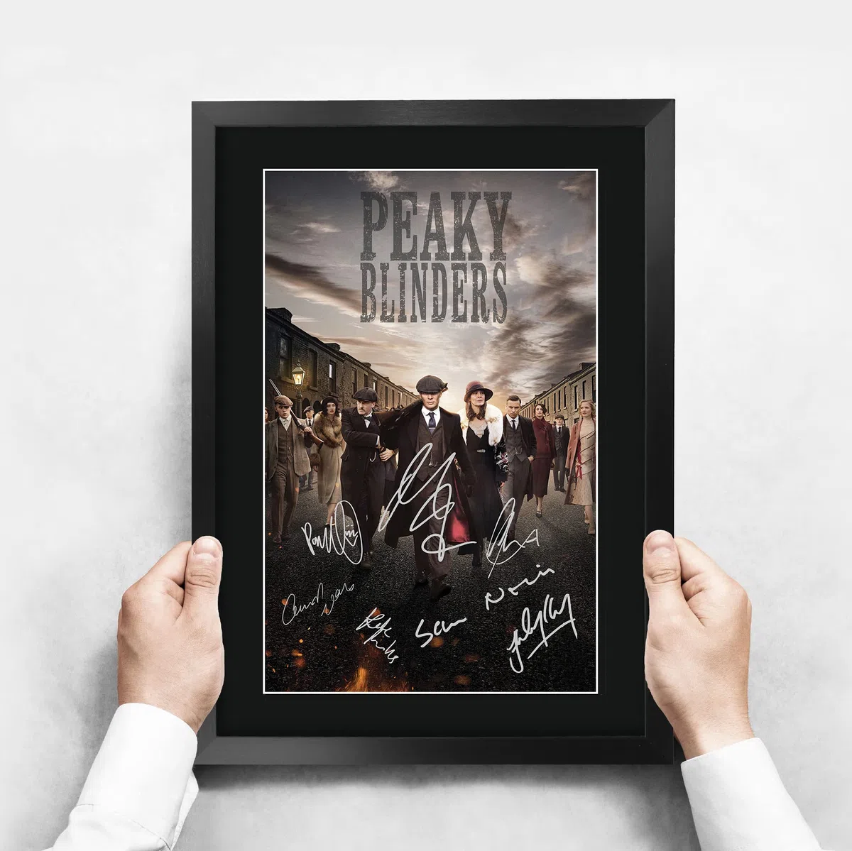 HWC Trading Peaky Blinders A3 Incorniciato Firmato Regalo Visualizzazione Delle Foto Print Immagine Autografo Stampato Per Tv Show Fan