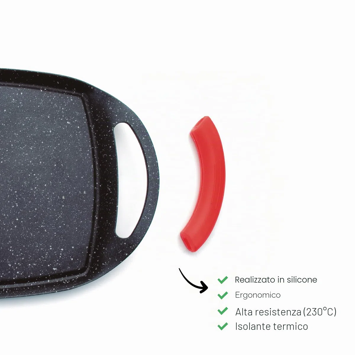 Lacor 25547- Piastra/Grill di Alluminio pressofuso, 37 cm