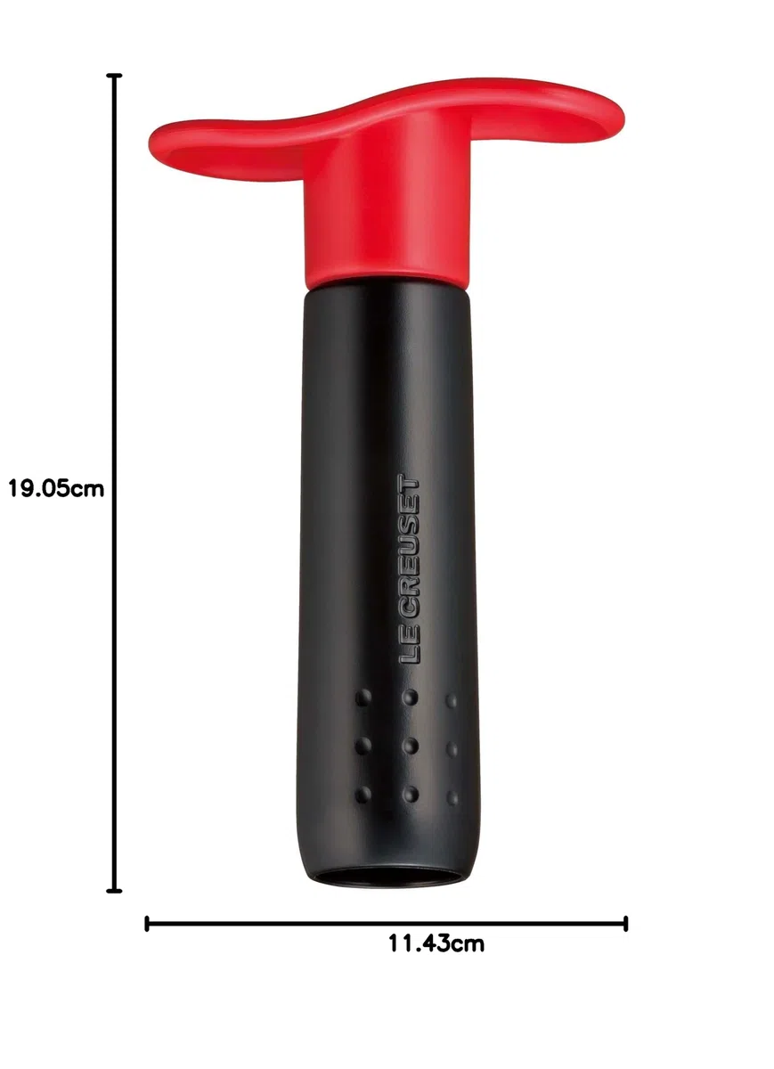 Le Creuset Pompetta vino WA-137 in Plastica con 3 Tappi, Nero e Rosso, 49200000608200