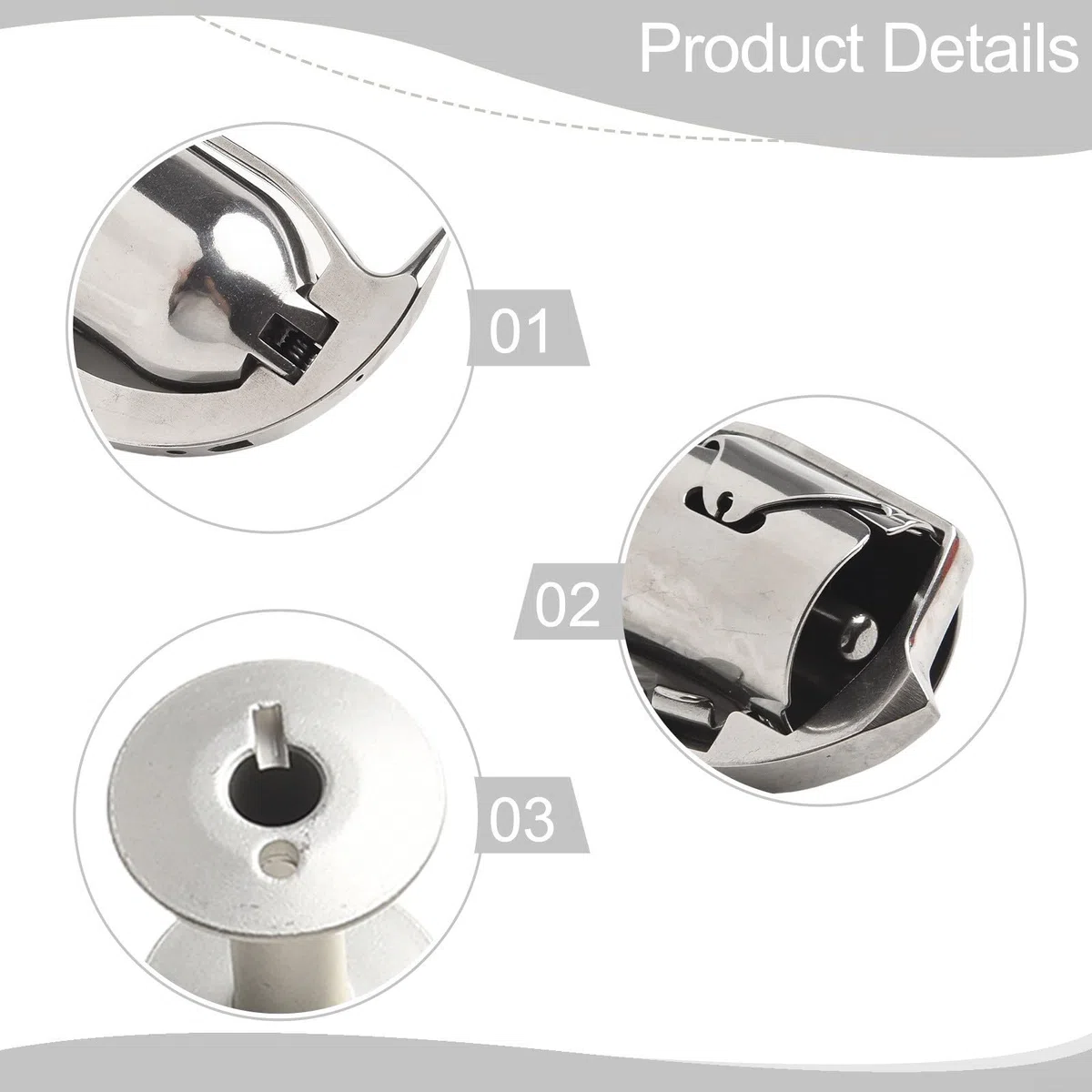 Durkopp Adler 204 Shuttle Hook con 10 bobine per macchine Seiko e Consew
