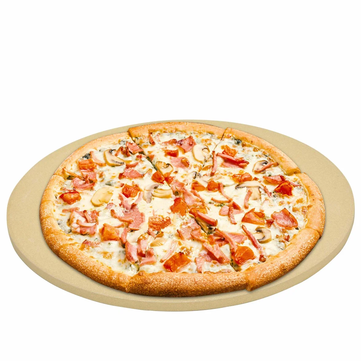 Onlyfire pietra refrattaria per pizza da forno 38cm（Ø）,barbecue e grill a gas per Pizza e Pane | Rotondo Cordierite