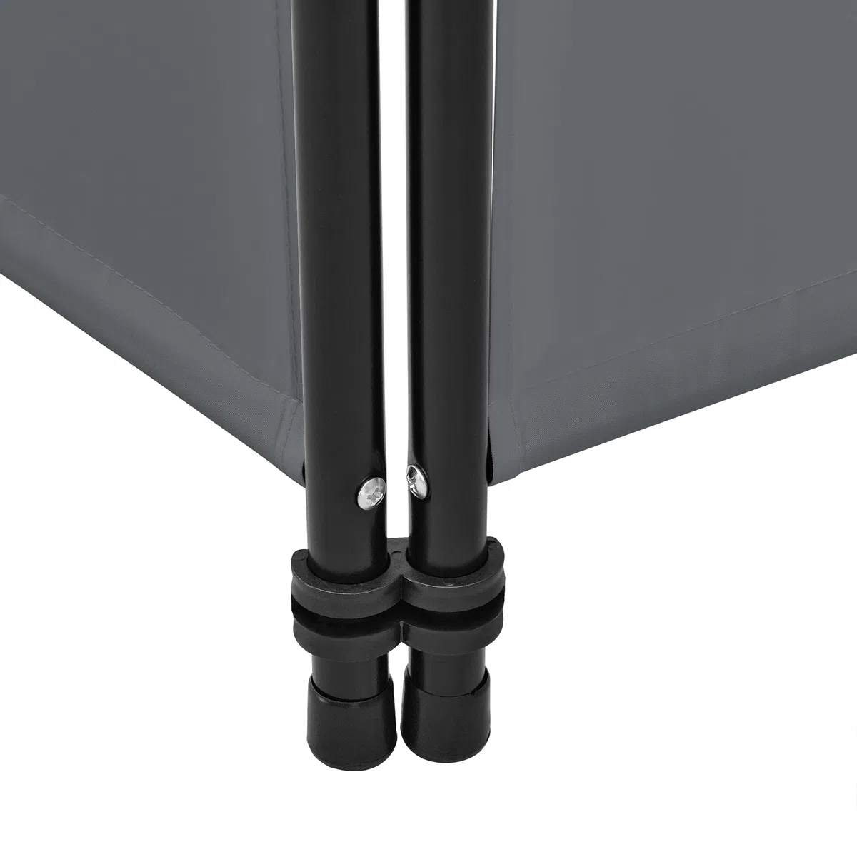 [en.casa] Paravento Divisorio Pieghevole Separé a 4 Pannelli per Interni Separatore Autoportante per Stanza Ufficio Camera da Letto 171 x 200 cm Grigio Scuro