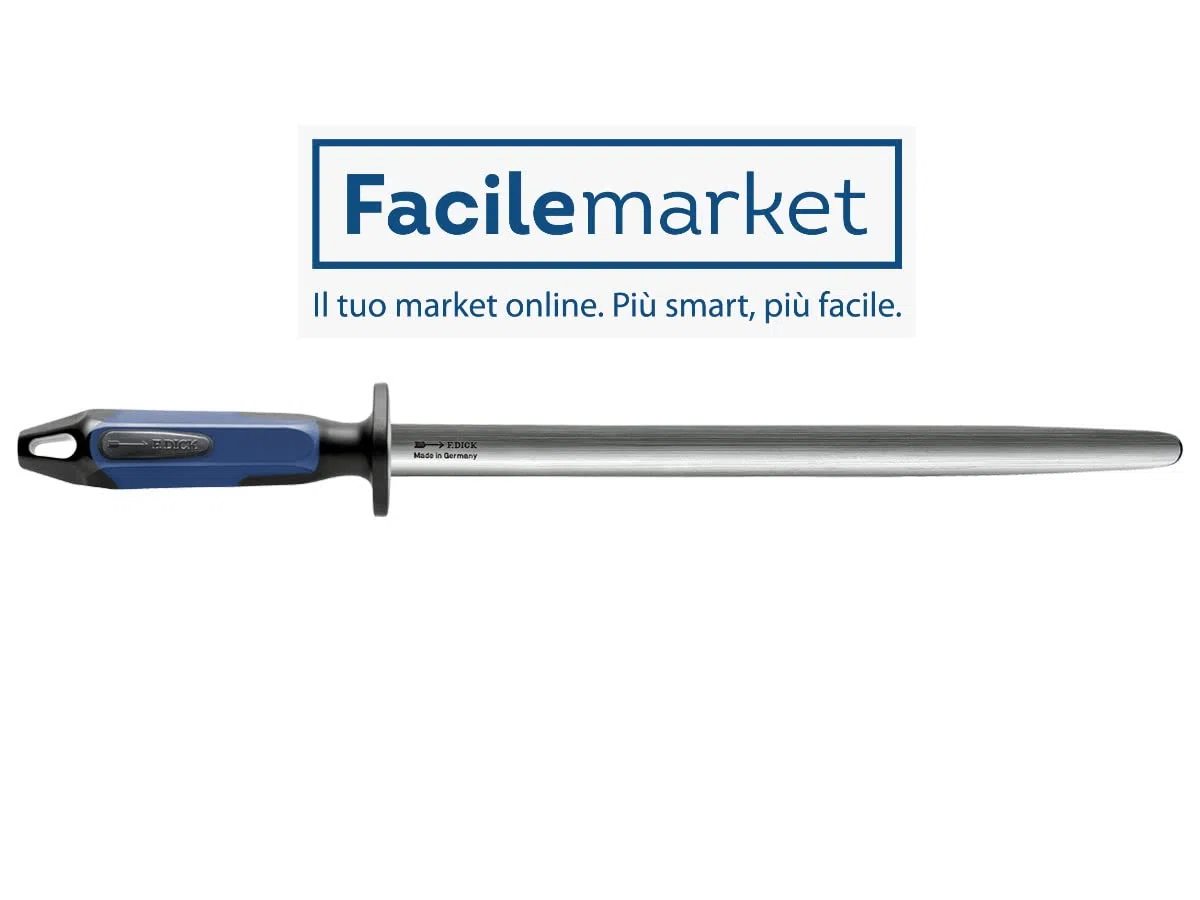 Acciaino Finecut ovale da 30 cm con manico Blu e Nero