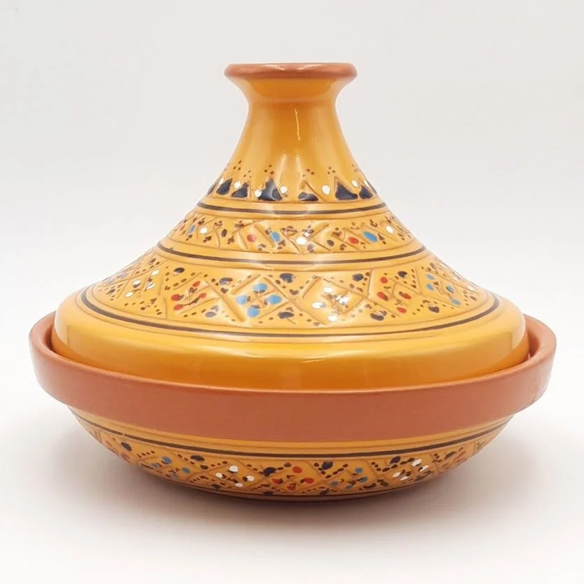 YODECO Tajine individuale svasato Marrakech giallo - D 22 cm
