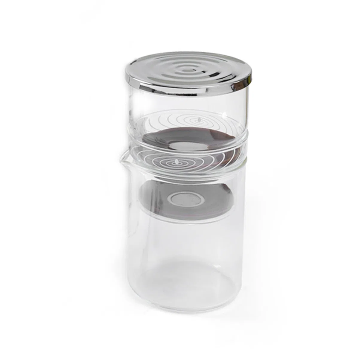Respicefinem Macchina per Caffè Freddo con Gocciolatore in Vetro Borosilicato Estrattore di Sapore Uniforme Ideale per Casa Ufficio e Viaggi – Capacità 300 ml/10 15
